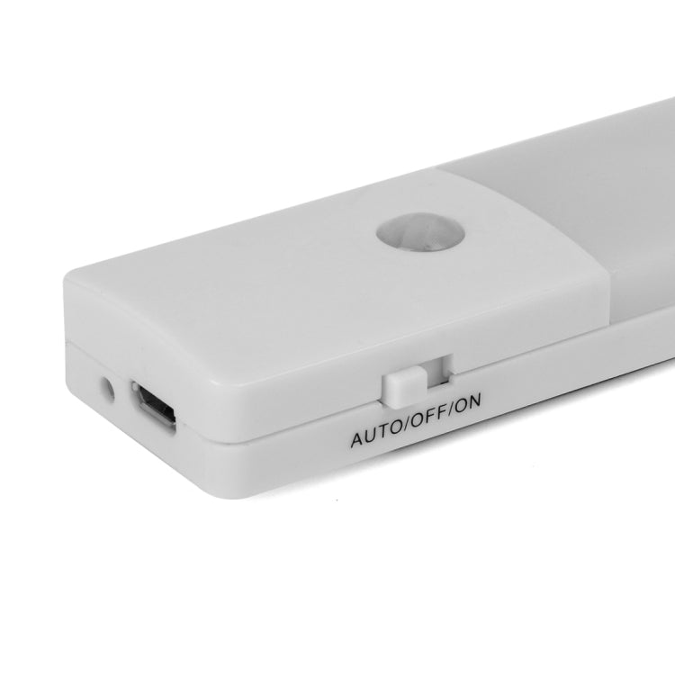 FYD1608 Magnet LED Human Motion Sensor Light Lamp, 6 LEDs 150LM Square Style for Cabinets, Sensor Distance: 3m(White Light)