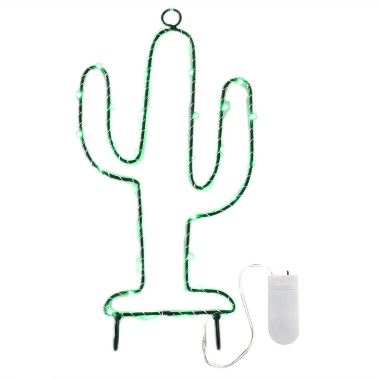 DIY Cactus Green Light LED Decorative Light, 30 LEDs String Light with Hook for Party, Room, Window