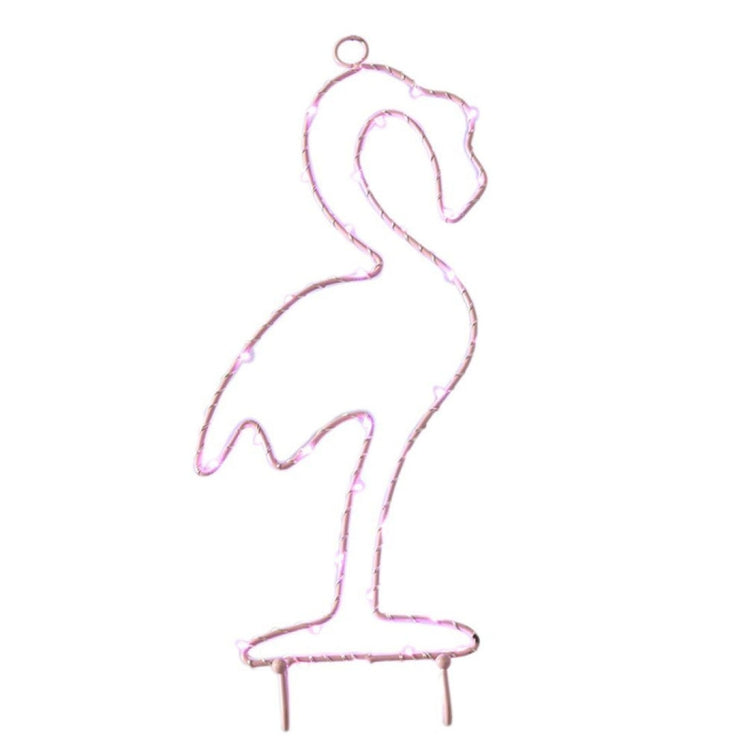 DIY Flamingo Pink and Purple Light LED Decorative Light , 35 LEDs String Light with Hook for Party, Room, Window