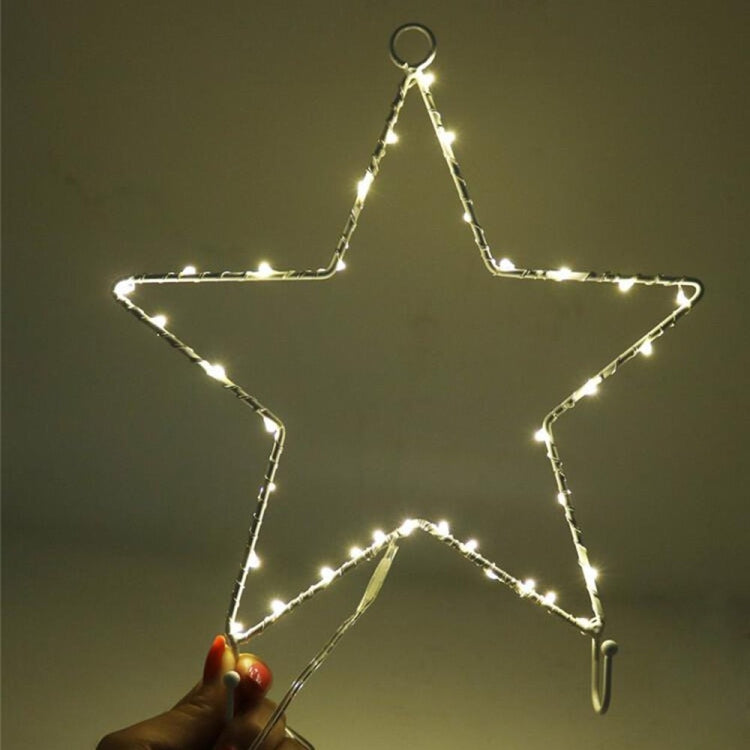 DIY Star Warm White Light LED Decorative Light , 20 LEDs String Light with Hook for Party, Room, Window