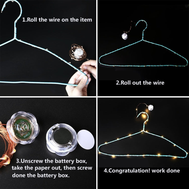 DIY Star Warm White Light LED Decorative Light , 20 LEDs String Light with Hook for Party, Room, Window
