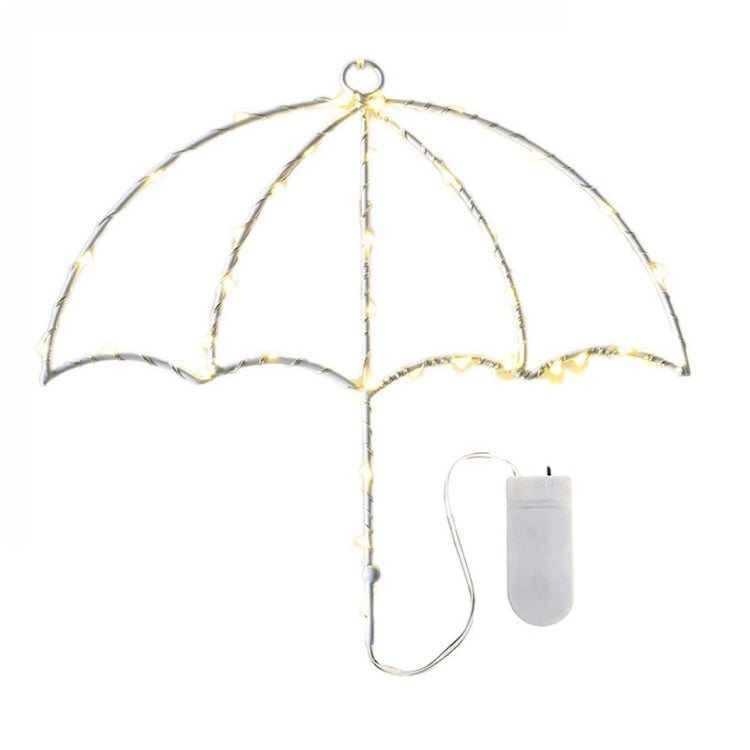 DIY Umbrella Warm White Light LED Decorative Light , 40 LEDs String Light with Hook for Party, Room, Window