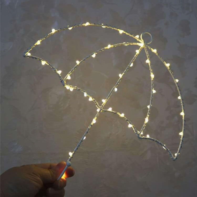 DIY Umbrella Warm White Light LED Decorative Light , 40 LEDs String Light with Hook for Party, Room, Window