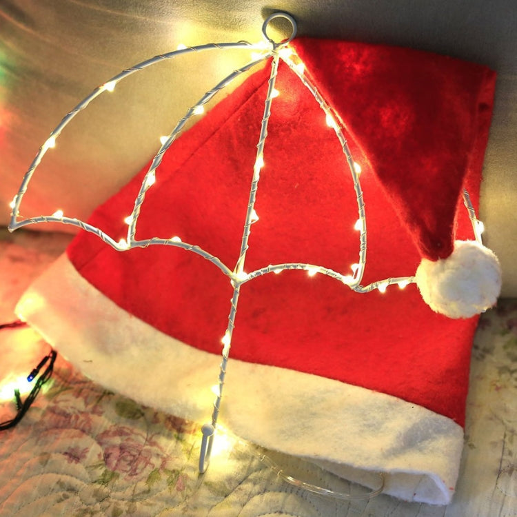 DIY Umbrella Warm White Light LED Decorative Light , 40 LEDs String Light with Hook for Party, Room, Window
