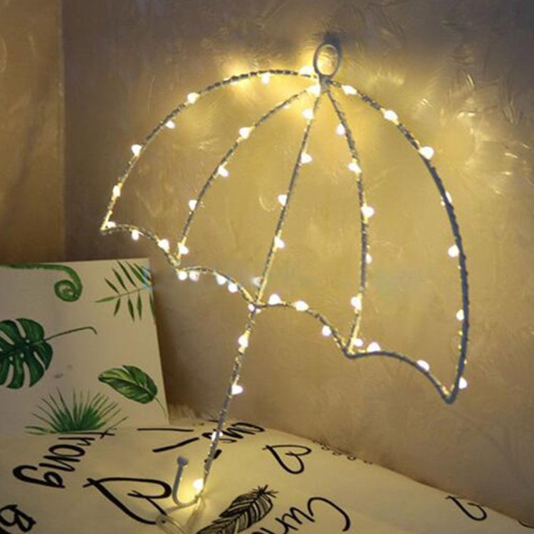 DIY Umbrella Warm White Light LED Decorative Light , 40 LEDs String Light with Hook for Party, Room, Window