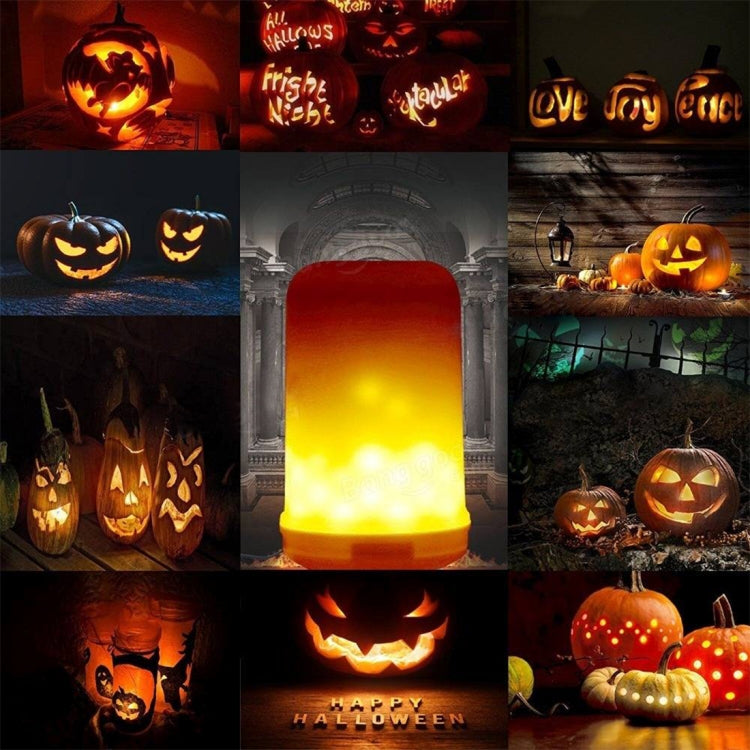 E14 6W Warm White LED Corn Light , 99 LEDs SMD 2835 146 LM 2 Modes Flicker Flame Bulb, AC 85-265V