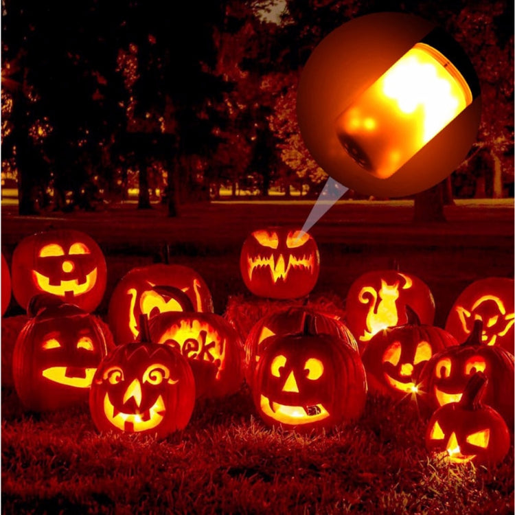 E14 6W Warm White LED Corn Light , 99 LEDs SMD 2835 146 LM 2 Modes Flicker Flame Bulb, AC 85-265V