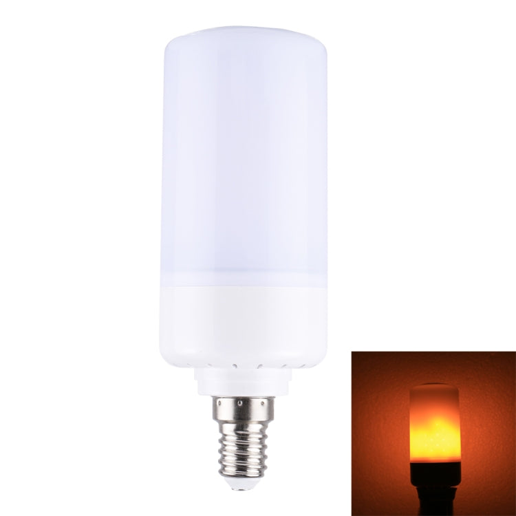 E14 6W Warm White LED Corn Light , 99 LEDs SMD 2835 146 LM 2 Modes Flicker Flame Bulb, AC 85-265V