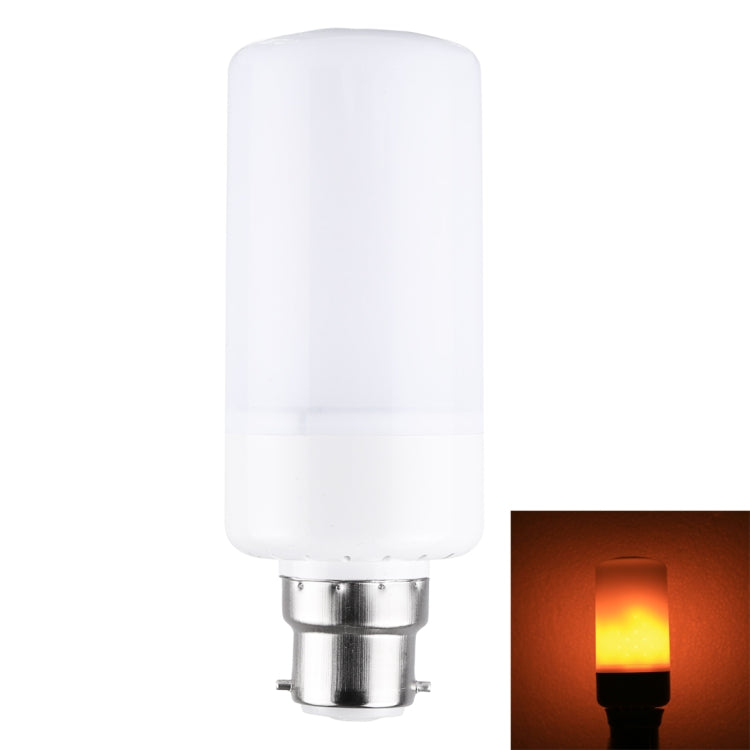 B22 6W Warm White LED Corn Light , 99 LEDs SMD 2835 146 LM 2 Modes Flicker Flame Bulb, AC 85-265V