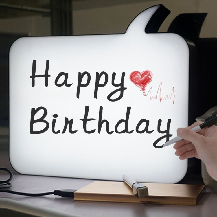 Message Handwritten Light Box DIY Decoration Light, Creative LED Home Table Lamp, DC 5V