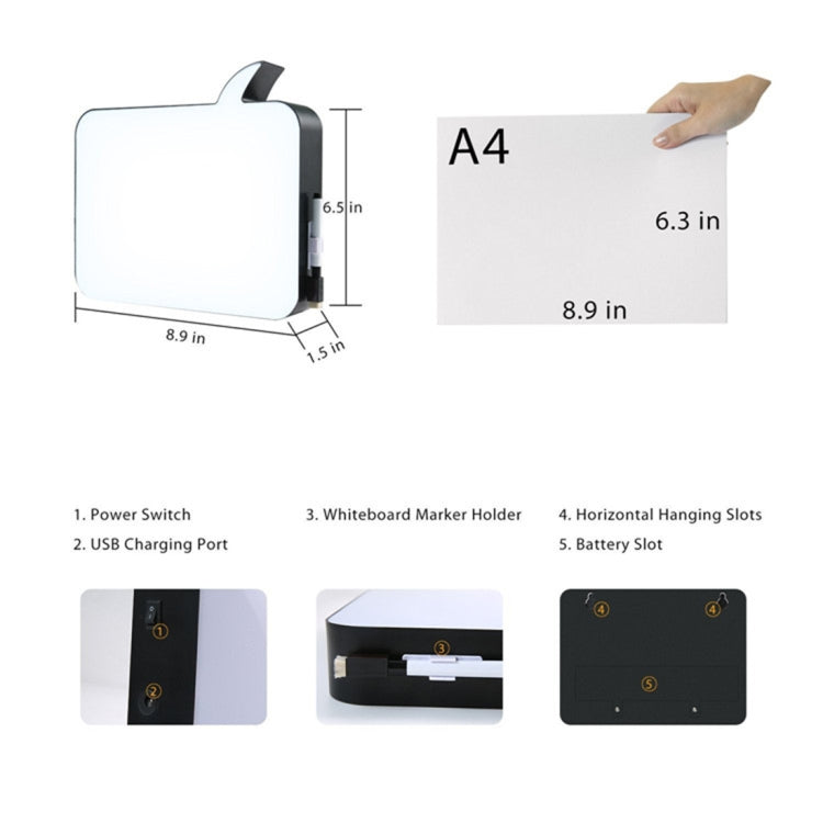 Message Handwritten Light Box DIY Decoration Light, Creative LED Home Table Lamp, DC 5V