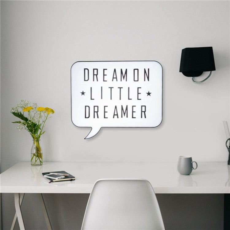 Message Handwritten Light Box DIY Decoration Light, Creative LED Home Table Lamp, DC 5V