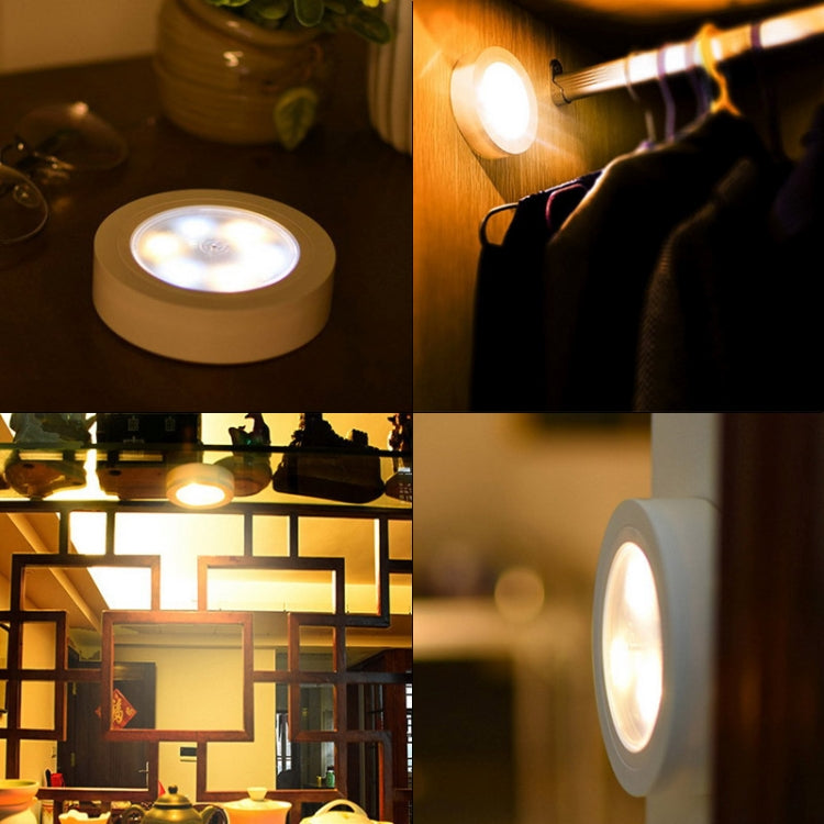 Warm White / White / Yellow Light LED Night Light, 6 LEDs