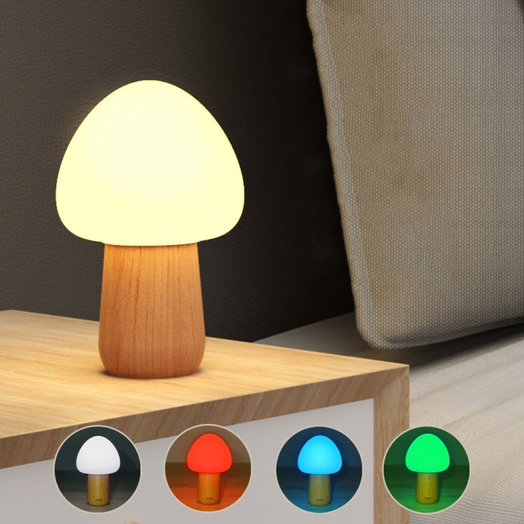 Mushroom Shape Colorful LED Night Light , 3 Level Brightness Decoration Lamp Novelty Gift with Remote Control