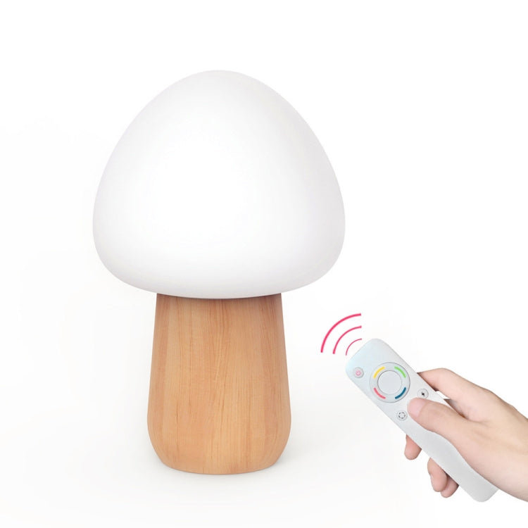 Mushroom Shape Colorful LED Night Light , 3 Level Brightness Decoration Lamp Novelty Gift with Remote Control