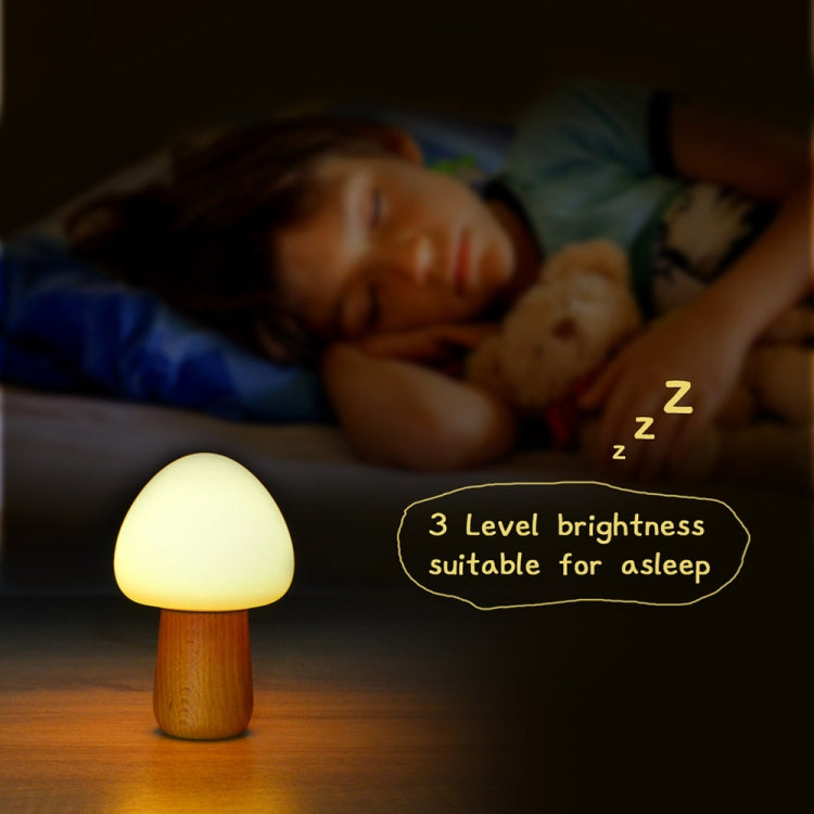 Mushroom Shape Colorful LED Night Light , 3 Level Brightness Decoration Lamp Novelty Gift with Remote Control