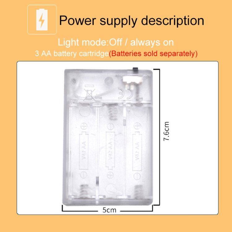 2.5m Gauze Ghost Head Design Colorful Light Halloween Series LED String Light, 20 LEDs 3 x AA Batteries Box Operated Party Props Fairy Decoration Night Lamp