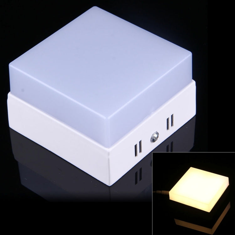 6W Square Warm White LED Ceiling Panel Light , 30 LEDs 450-480 LM 3500K Flat Light, AC 85-265V