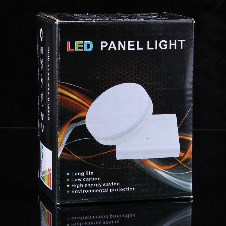 6W Square Warm White LED Ceiling Panel Light , 30 LEDs 450-480 LM 3500K Flat Light, AC 85-265V