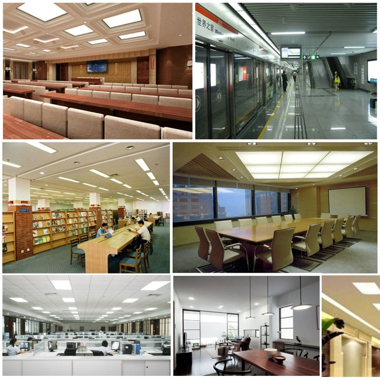 6W Square Warm White LED Ceiling Panel Light , 30 LEDs 450-480 LM 3500K Flat Light, AC 85-265V