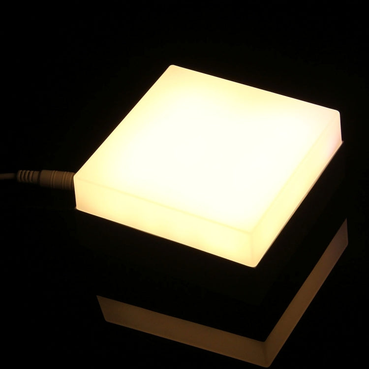 12W Square Warm White LED Ceiling Panel Light , 900-960 LM 3000K Flat Light, AC 85-265V