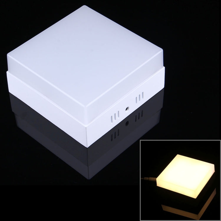 12W Square Warm White LED Ceiling Panel Light , 900-960 LM 3000K Flat Light, AC 85-265V
