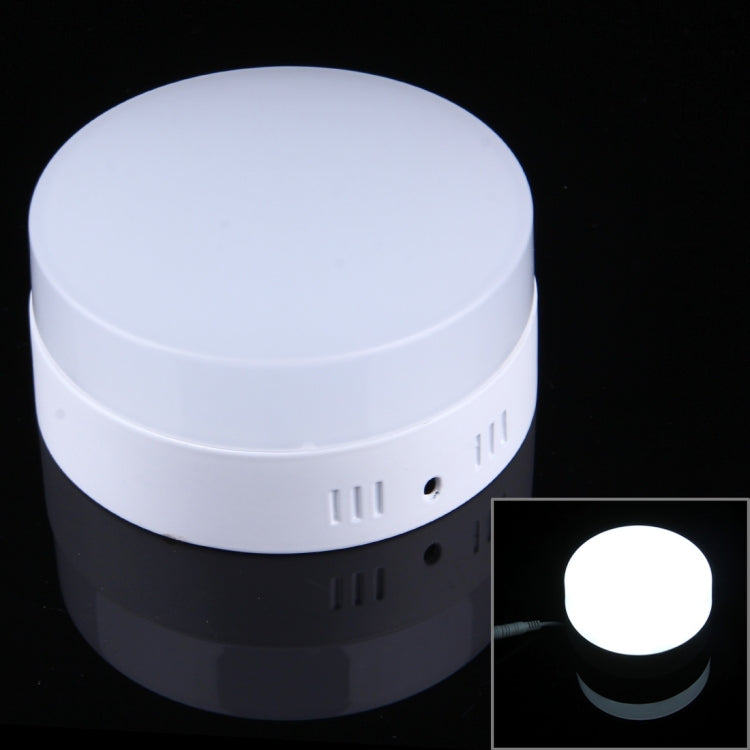 12W Round White Light LED Ceiling Panel Light , 900-960 LM 6500K Flat Light, AC 85-265V