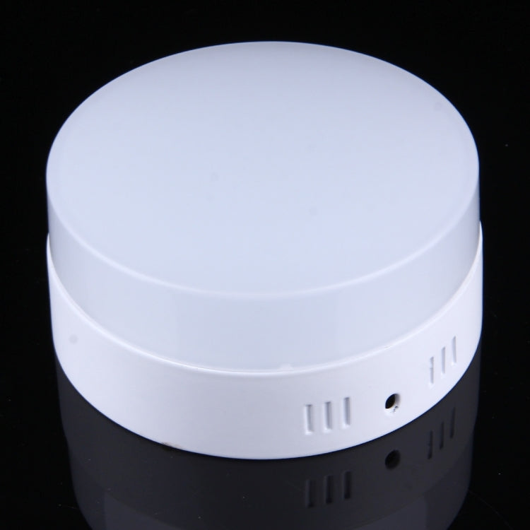 12W Round White Light LED Ceiling Panel Light , 900-960 LM 6500K Flat Light, AC 85-265V