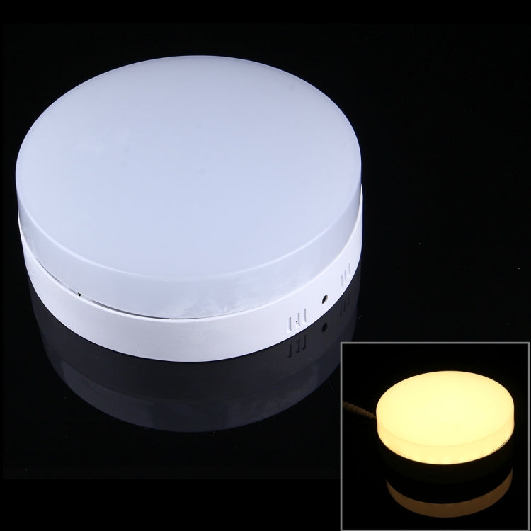 18W Round Warm White LED Ceiling Panel Light , 1600 LM 3000K Flat Light, AC 85-265V