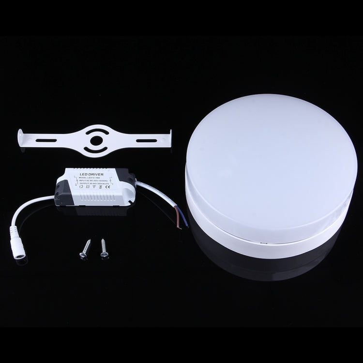 18W Round Warm White LED Ceiling Panel Light , 1600 LM 3000K Flat Light, AC 85-265V
