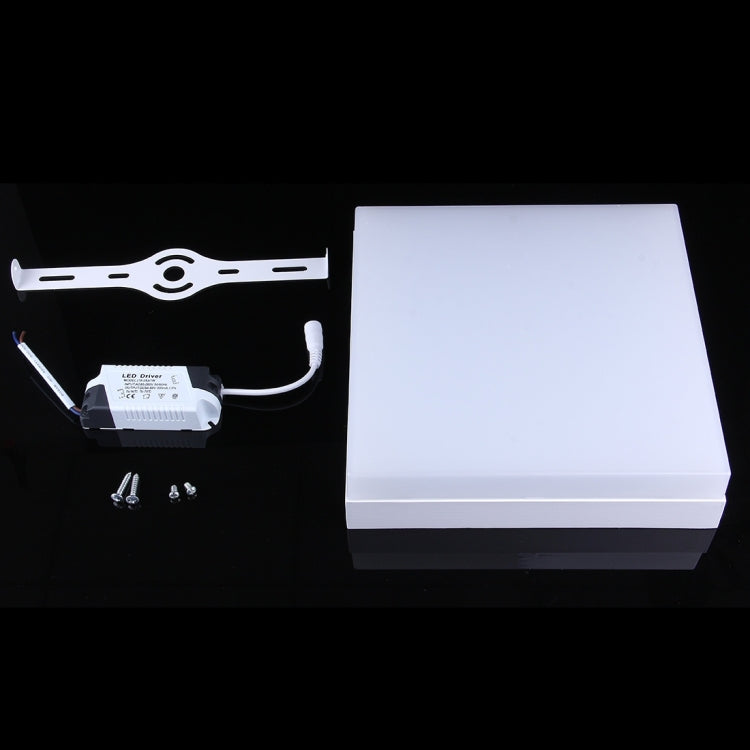 24W Square Warm White LED Ceiling Panel Light , 1800-1920 LM 3000K Flat Light, AC 85-265V