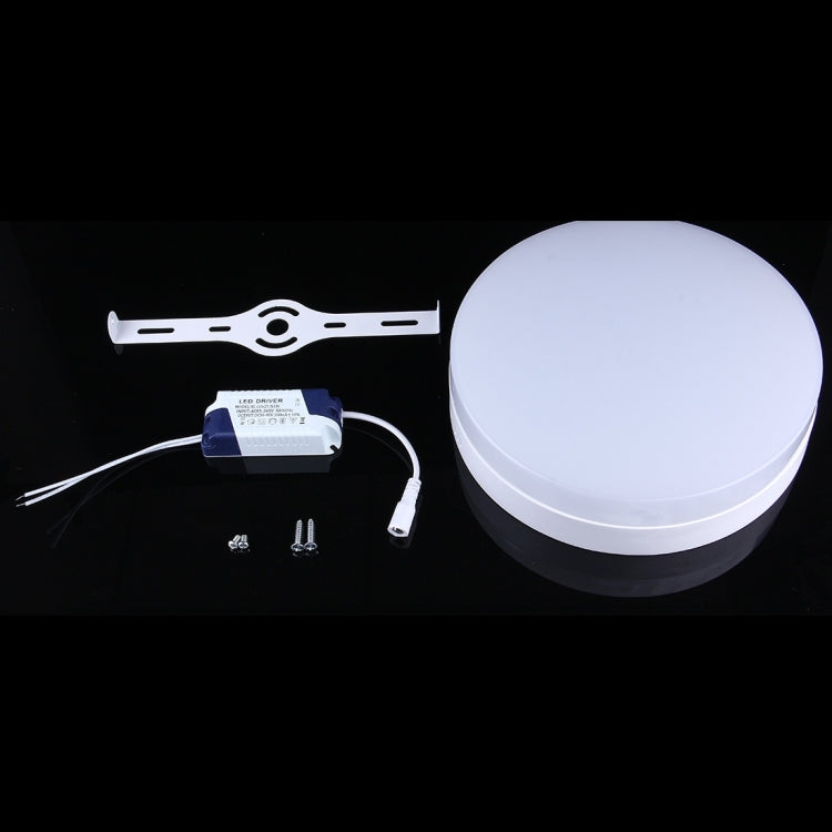 24W Round White Light LED Ceiling Panel Light , 1800-1920 LM 6500K Flat Light, AC 85-265V