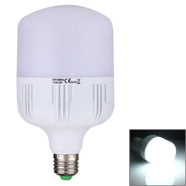 E27 28W SMD 2835 White Light LED Flat Bulb Light, 64 LEDs 2500 LM Energy Saving Waterproof Dust