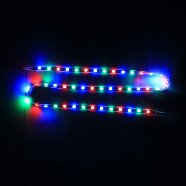 45cm 45 LEDs SMD 2835 Flexible RGB LED Casing Strip Light for Car, Motorcycle, DC 12V