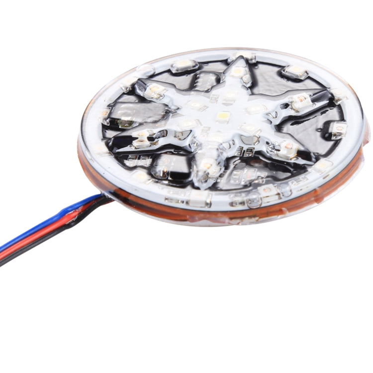 58 LEDs SMD 2835 Motorcycle Modified RGB Decorative Light Styling Flash Atmosphere Lamp, Diameter: 6cm, DC 12V
