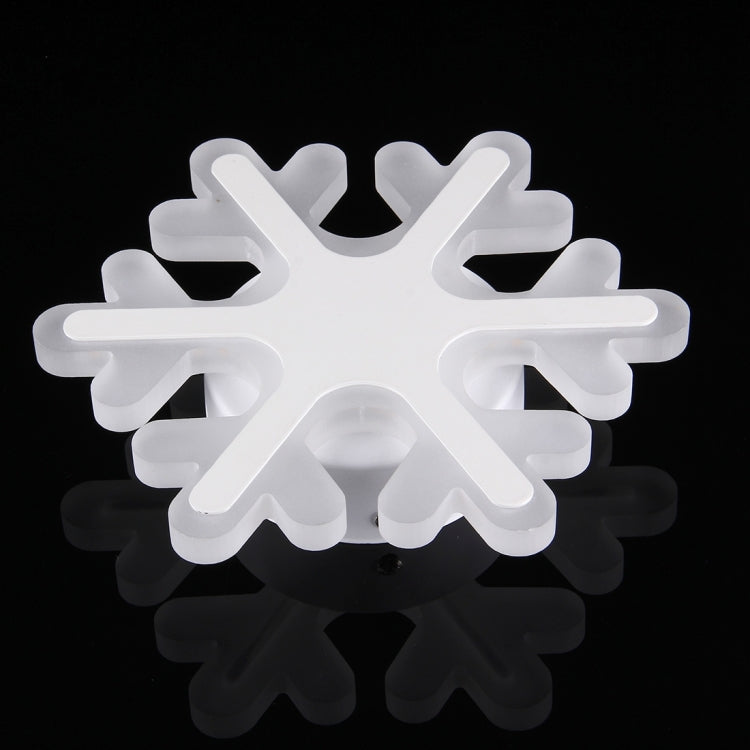 17W 3D Snowflake LED SMD-2835 Acrylic Wall Light, Decoration Light, Size: 20x20cm, AC 180-260V(Warm White)