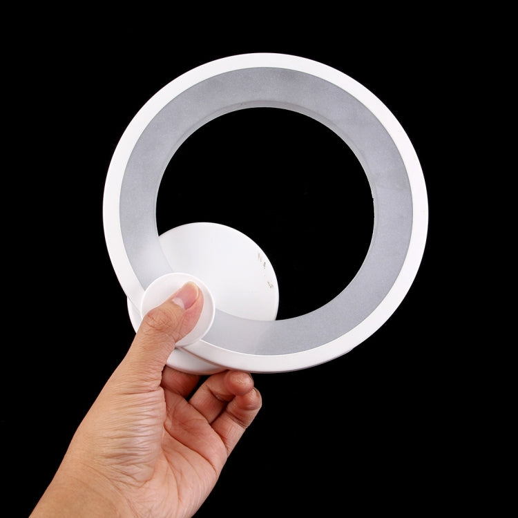 12W 3D Annulus LED SMD-2835 Acrylic Wall Light, Decoration Light, Size: 20x19cm, AC 180-265V(Warm White)