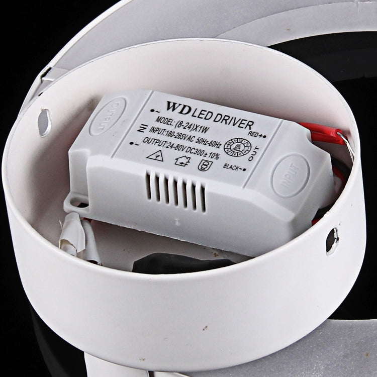 12W 3D Annulus LED SMD-2835 Acrylic Wall Light, Decoration Light, Size: 20x19cm, AC 180-265V(Warm White)