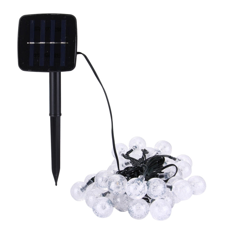 5m 240-360LM Bubble Ball String Lights, Solar Panel 30 LED with 2m Extended Cable