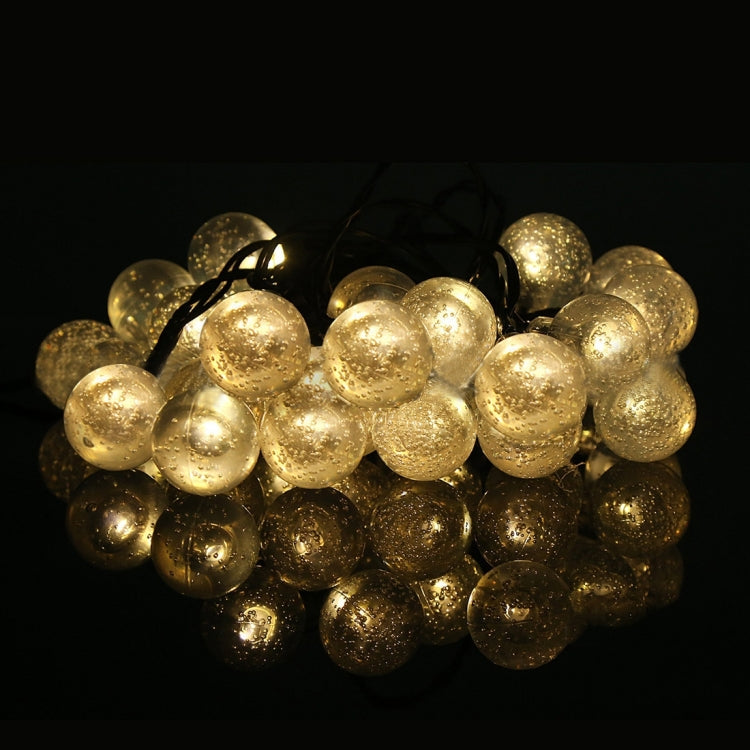 5m 240-360LM Bubble Ball String Lights, Solar Panel 30 LED with 2m Extended Cable