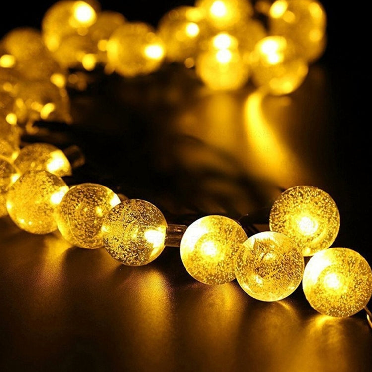 5m 240-360LM Bubble Ball String Lights, Solar Panel 30 LED with 2m Extended Cable