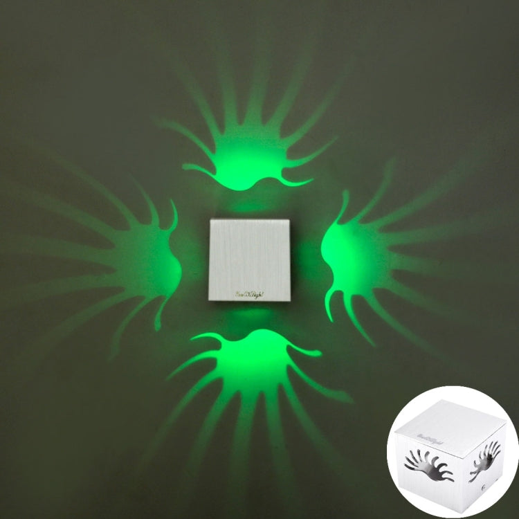 1W Phoenix Tail Aluminum LED Wall Light, 1 LED 80 LM Decoration Light, Size: 8 x 8 x 8cm, AC 85-265V