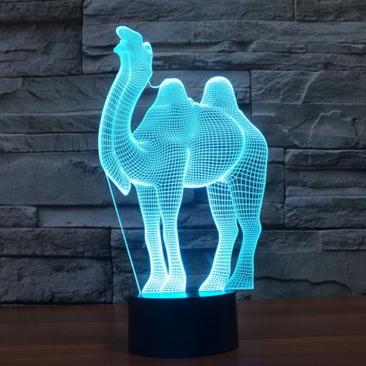 Camel Style 3D Touch Switch Control LED Light , 7 Color Discoloration Creative Visual Stereo Lamp Desk Lamp Night Light