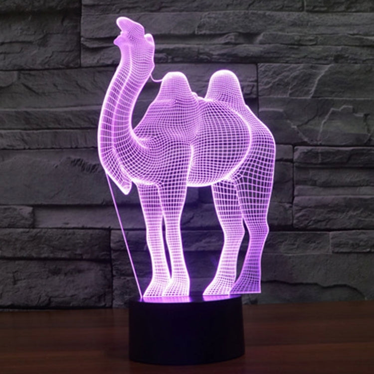 Camel Style 3D Touch Switch Control LED Light , 7 Color Discoloration Creative Visual Stereo Lamp Desk Lamp Night Light