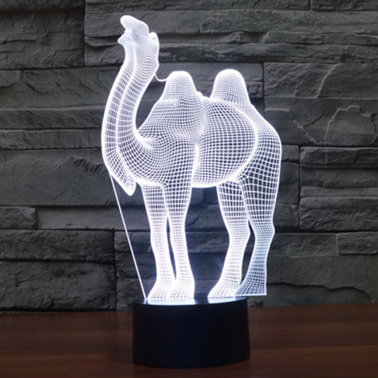 Camel Style 3D Touch Switch Control LED Light , 7 Color Discoloration Creative Visual Stereo Lamp Desk Lamp Night Light