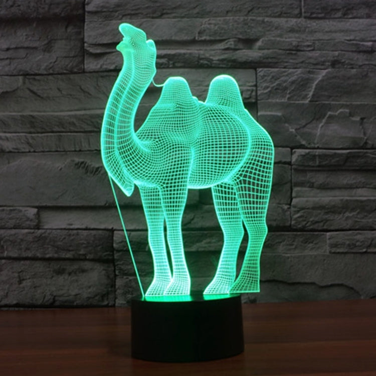 Camel Style 3D Touch Switch Control LED Light , 7 Color Discoloration Creative Visual Stereo Lamp Desk Lamp Night Light