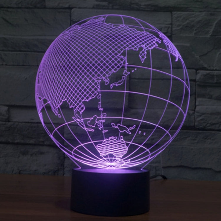 Asia Style 3D Touch Switch Control LED Light , 7 Color Discoloration Creative Visual Stereo Lamp Desk Lamp Night Light