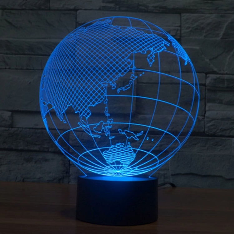 Asia Style 3D Touch Switch Control LED Light , 7 Color Discoloration Creative Visual Stereo Lamp Desk Lamp Night Light