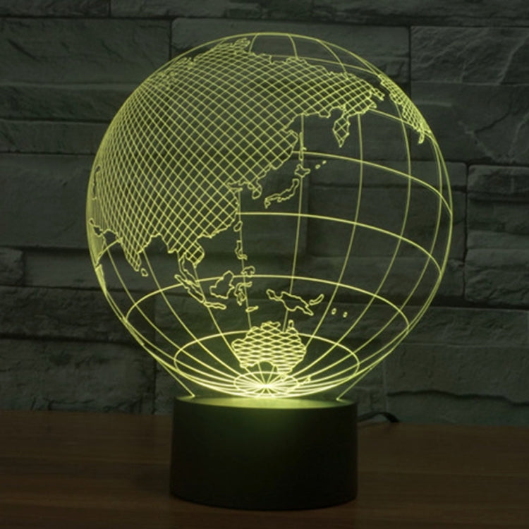 Asia Style 3D Touch Switch Control LED Light , 7 Color Discoloration Creative Visual Stereo Lamp Desk Lamp Night Light