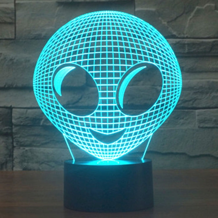 Alien Style 3D Touch Switch Control LED Light , 7 Color Discoloration Creative Visual Stereo Lamp Desk Lamp Night Light